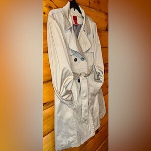 Christina Light Beige Scandi Girl 3/4 Trench Coat with Belt